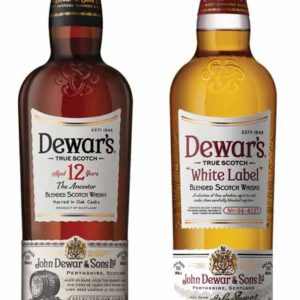 Kit Whisky Dewars White Label 750 ml + Dewars 12 anos 750 ml