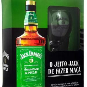 Kit Jack Daniels Apple 1L Com Taça