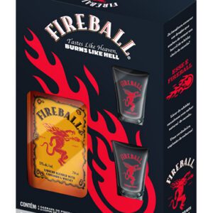 Kit FireBall + 2 Copos Shot 750 ml