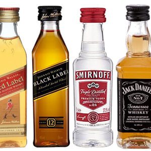 Kit 4 Miniaturas Red Black Smirnoff Jack 50ml