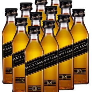 Kit 12 Miniatura Johnnie Walker Black Label 50 ml
