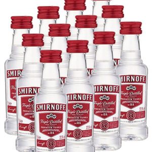 Kit 12 Miniatura Smirnoff 50 ml