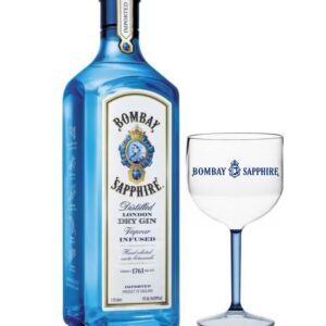 Gin Bombay Sapphire 1750 ml + 1 Taça Logo