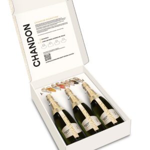 Kit 3 Chandon Brut 750 ml + 8 Marcadores Taças