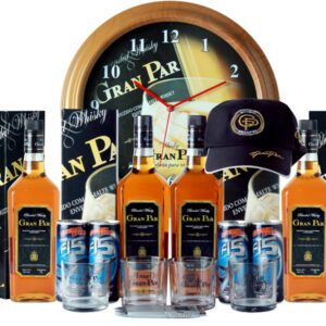 Kit 04 Whisky Gran Par + 4 Energético F-15 + Brindes