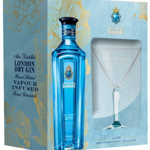 Kit Gin Star Of Bombay 750 ml + Taça Vidro