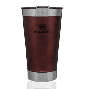 Copo Térmico Stanley Vermelho Com Tampa de Cerveja 473 ml