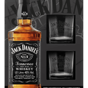 Kit Jack Daniels 1000 ml + 2 Copos