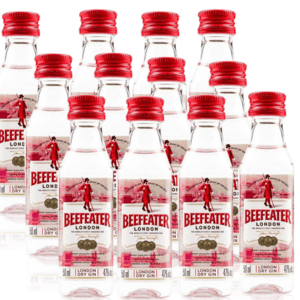 Kit 12 Miniatura Gin Beefeater 50 ml