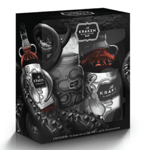 Kit Rum Kraken 750ml + Copo de Vidro