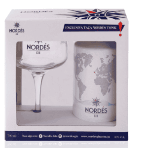 Kit Gin Nordes 700ml + Taça De Vidro