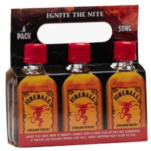 Kit 6 Miniaturas Fireball 50 ml