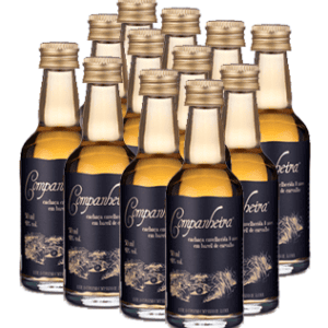 12 Miniatura Cachaça Companheira EXTRA PREMIUM 8 anos Carvalho 50 ml
