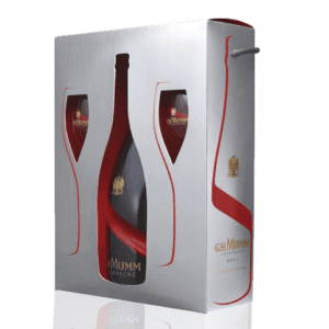 Kit Champagne G.H. Mumm Grand Cordon 750ml + 2 taças