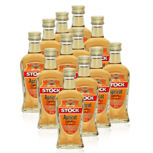 Kit 12 Miniatura Licor Stock Apricot 50 ml