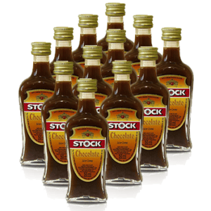 Kit 12 Miniatura Licor Stock Chocolate 50 ml