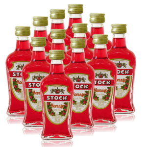 Kit 12 Miniatura Licor Stock Morango 50 ml