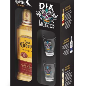 Kit José Cuervo Ouro 2 copos 750 ml - Dia de los Muertos