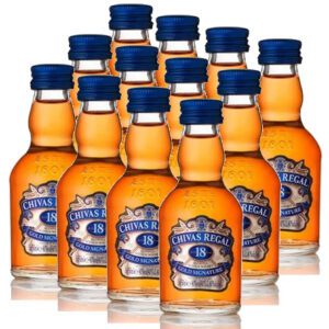 Kit 12 Miniatura Chivas 18 anos 50 ml