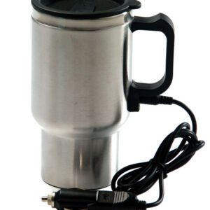 Caneca Térmica Inóx com Aquecedor