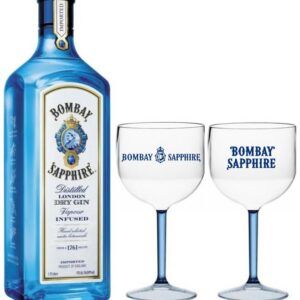 Gin Bombay Sapphire 1750 ml + 2 Taças
