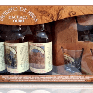 Kit Miniatura Espirito de Minas Artistas Brasileiros Ouro 3X 250 ML
