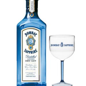 Gin Bombay Sapphire 750 ml + Taça Logo