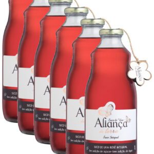 Suco de Uva Aliança Rosé 1000 ml c/ 6 unidades