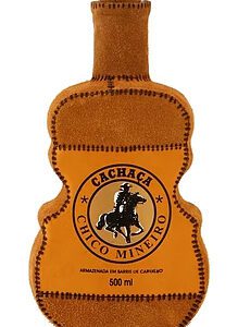 Cachaça Chico Mineiro Ouro Violino Couro 500 ml