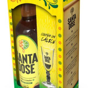Kit Cachaça Santa Dose com Cálice 700 ml