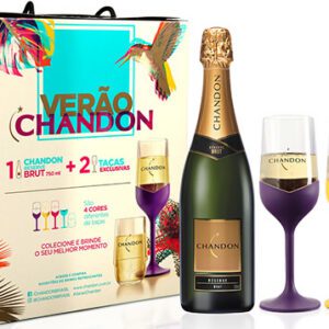 Chandon Colors Collection Brut 750 ml + 2 Taças