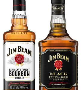 Kit Whisky Jim Beam Original 1000 ml + Black Bourbon Extra Aged 1000 ml