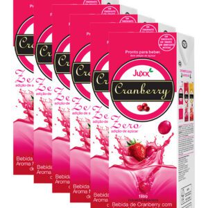 6 Suco Juxx Cranberry Morango Zero