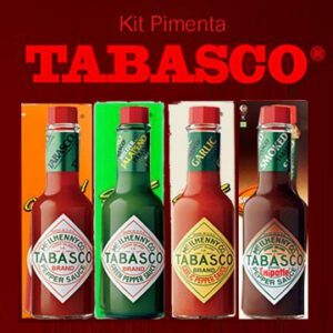Kit 4 Pimentas Tabasco Sabores