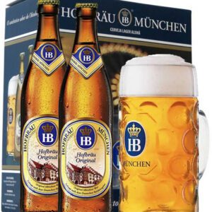 Kit 2 Cervejas Hofbräu HB München c/ Caneca