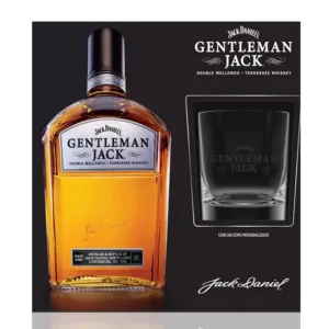 Kit Gentleman Jack 1000ml + Copo Vidro