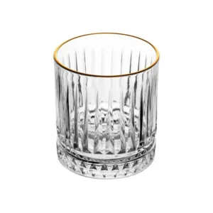 Copo Cristal C/Fio De Ouro Deli Diamante