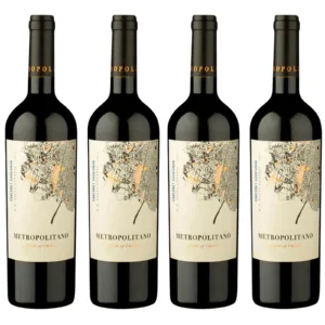 Kit 4x Vinho Metropolitano D.O. Valle Central Cabernet Sauvignon 750ml