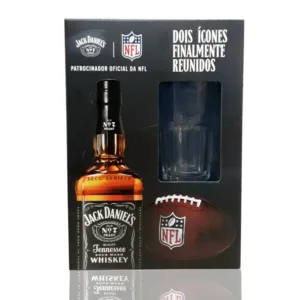 Whisky Jack Daniel's Old No.7 1000 ml Com Copo NFL