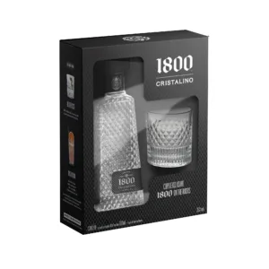 Tequila 1800 Cristalino + 1 Copo 700 Ml
