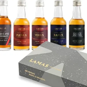 Kit 5 Miniatura Whisky Lamas  50ml