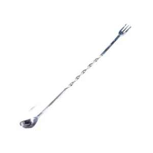 Colher Bailarina Inox  Com Mini Garfo 30 CM