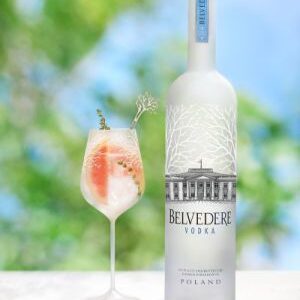 Kit Vodka Belvedere Pure Spritz Glass com Taça 700 ml